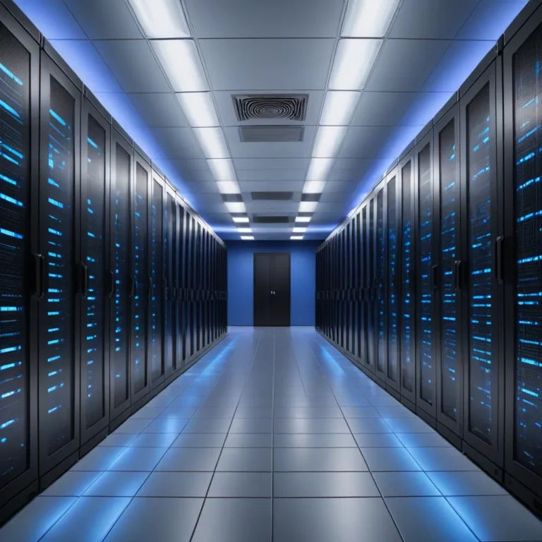 Europäisches Rechenzentrum als Sinnbild für Datensouveränität und EU-AI-Act-Compliance