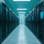 Modernes Rechenzentrum mit GPU-Racks als Symbol fuer KI-Inferenzkosten im Unternehmen
