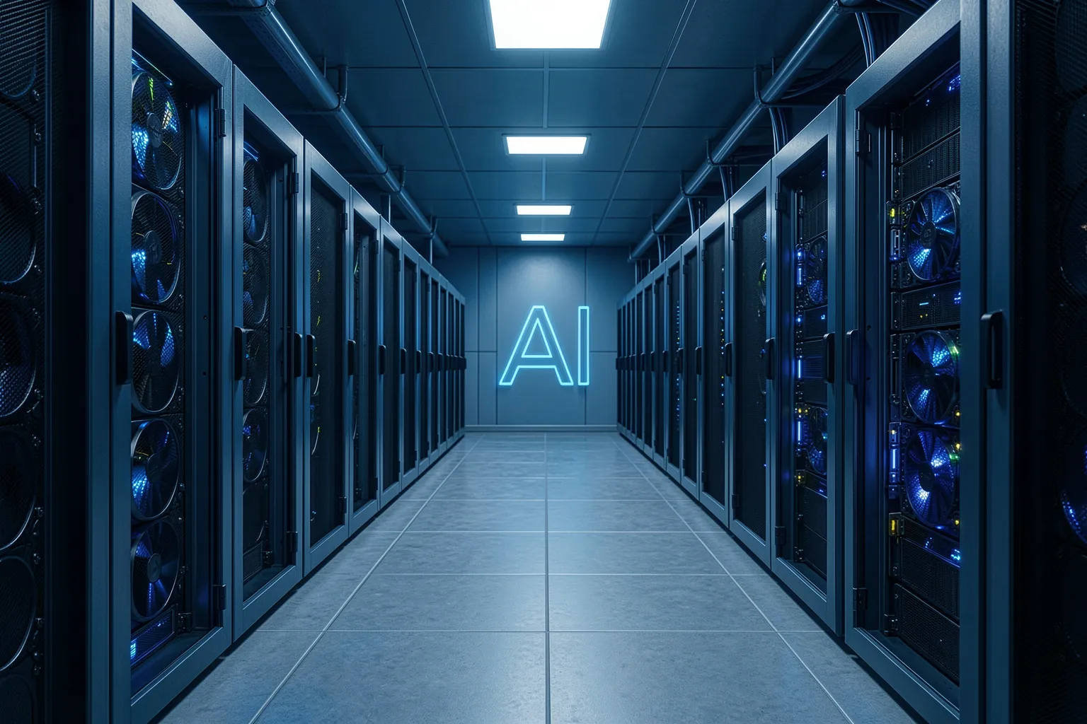 On-Premise-Rechenzentrum fuer souveraene KI im Unternehmen