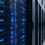Serverraum mit GPU-Servern für selbst-gehostete KI-Inferenz
