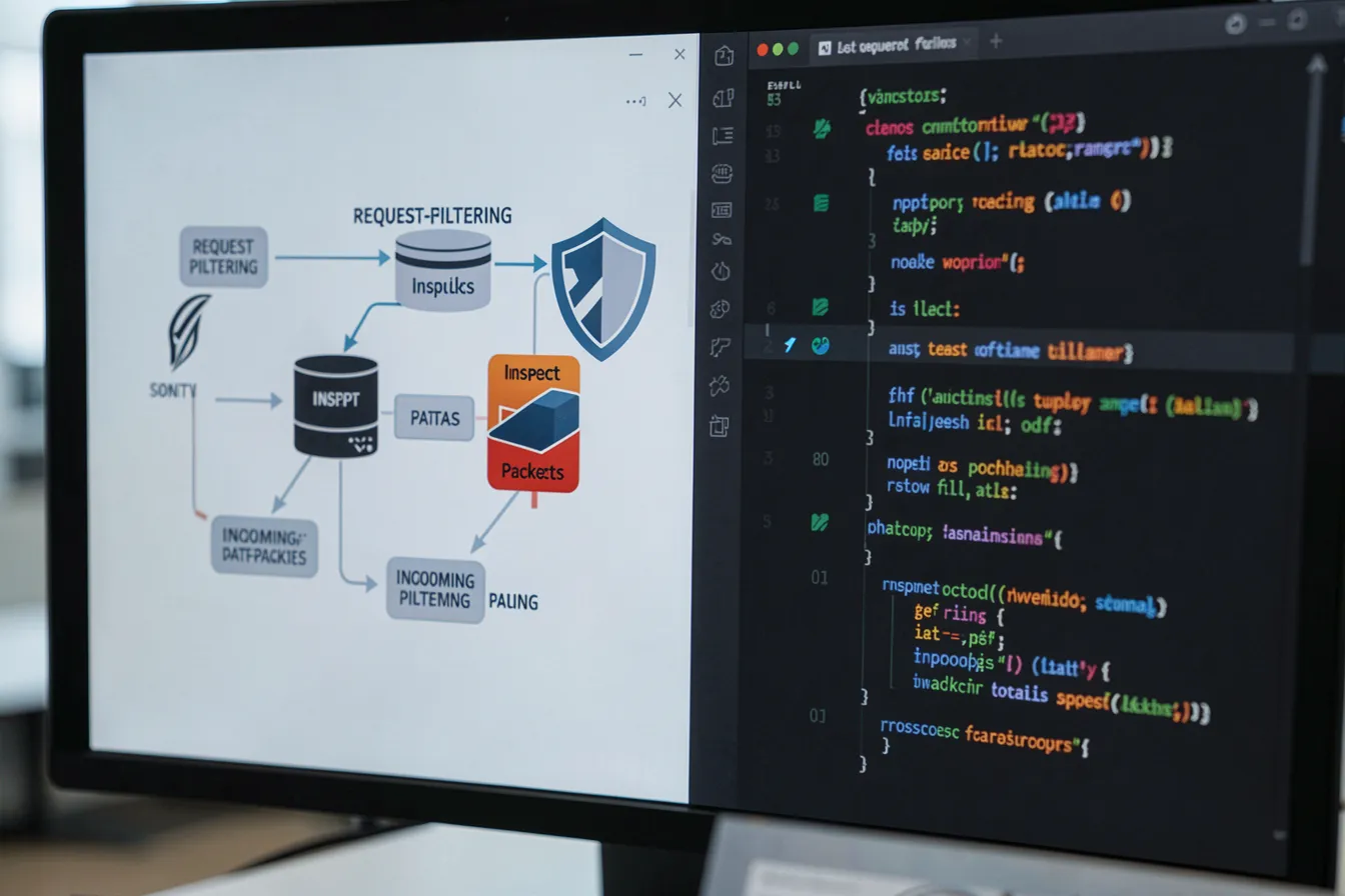 Request-Filtering-Pipeline und Code zur Eingabeprüfung einer selbst-gehosteten KI